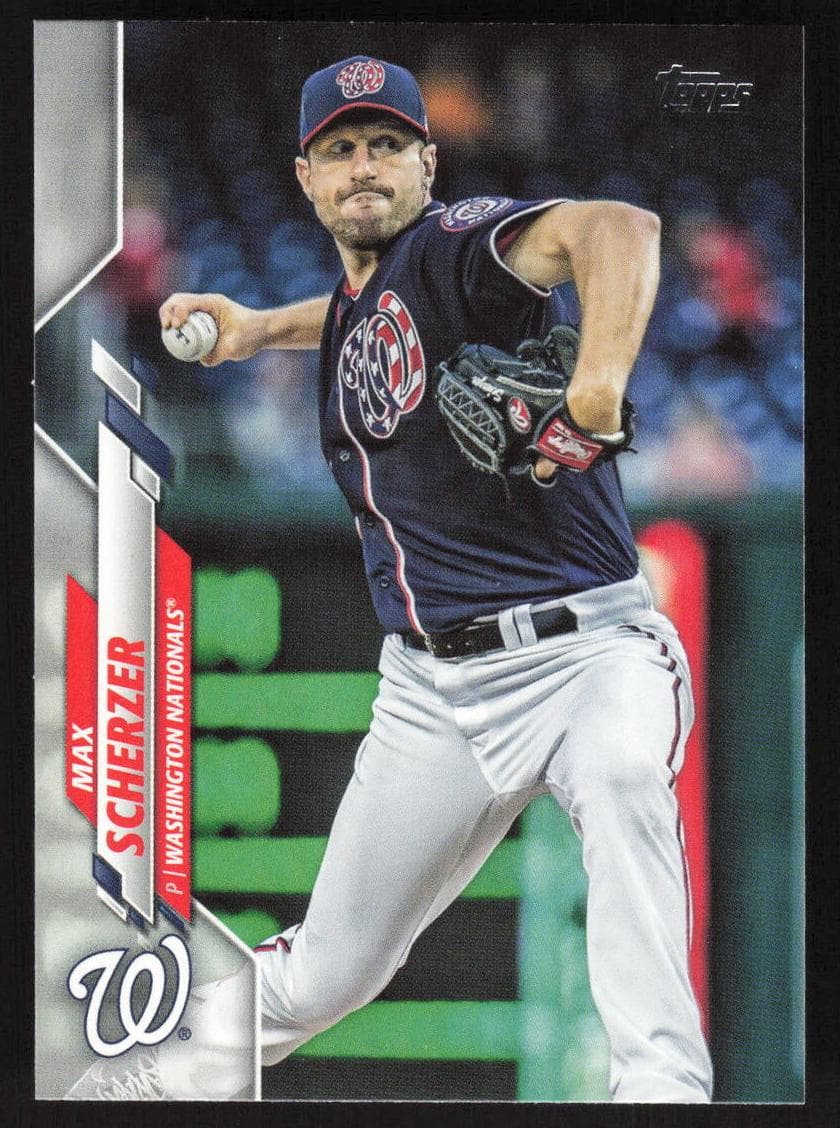 Max Scherzer 2020 topps Topps