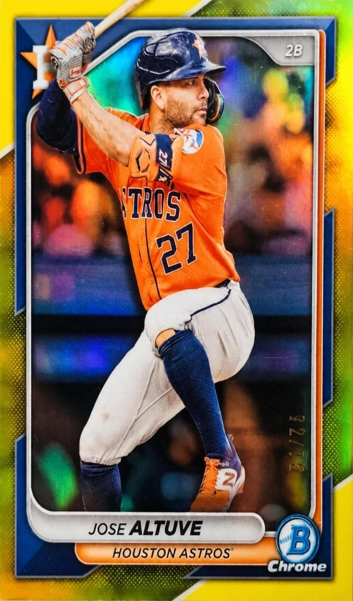 Jose Altuve 2024 bowman Bowman Chrome