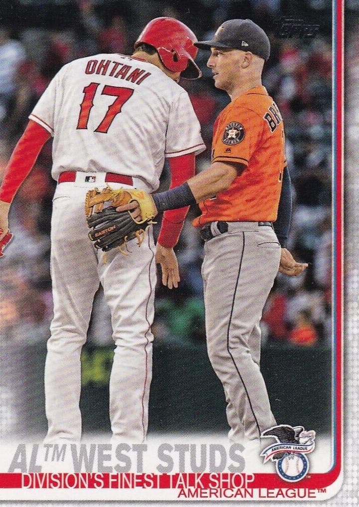 AL West Studs 2019 topps Topps