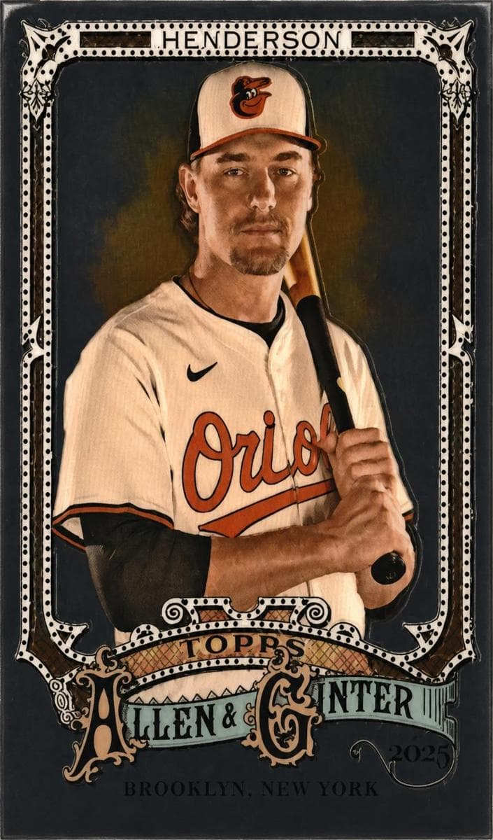 Gunnar Henderson 2025 topps Topps Allen & Ginter X