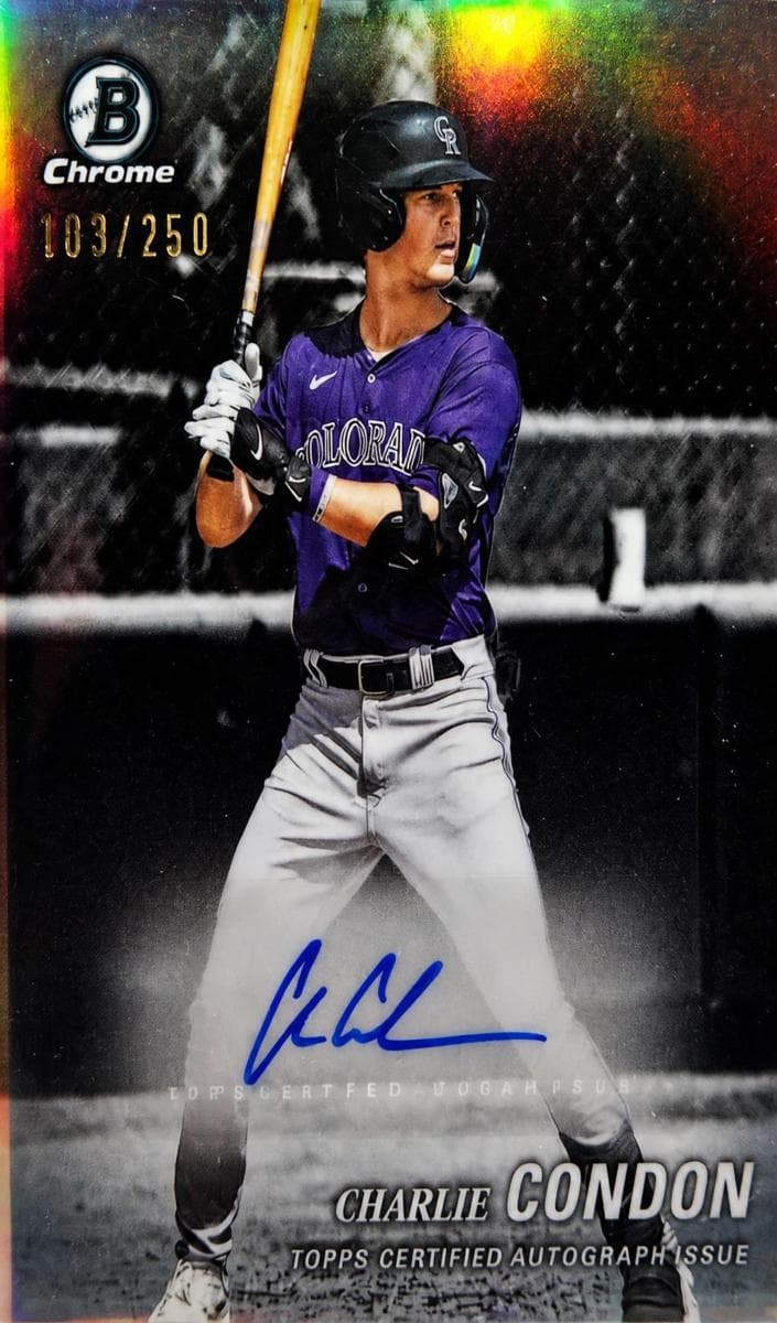 Charlie Condon 2025 bowman Bowman Draft Chrome