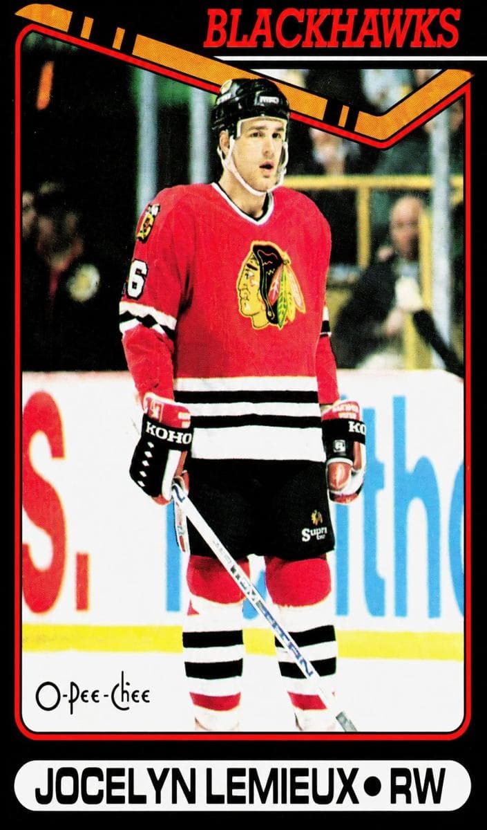 Jocelyn Lemieux 1990 topps