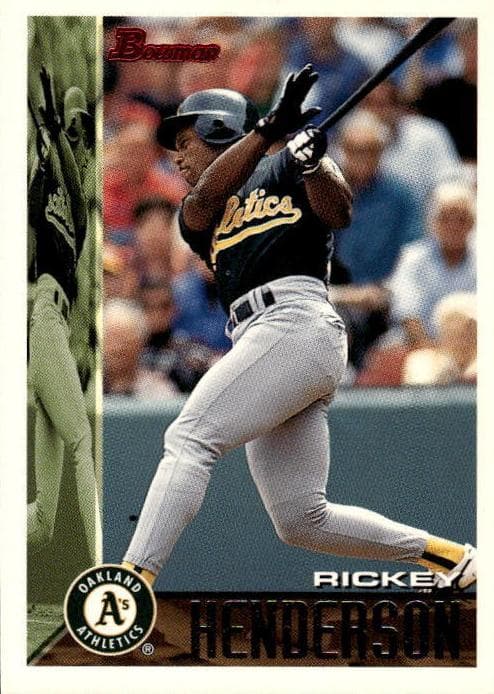 Rickey Henderson 1995 bowman Bowman