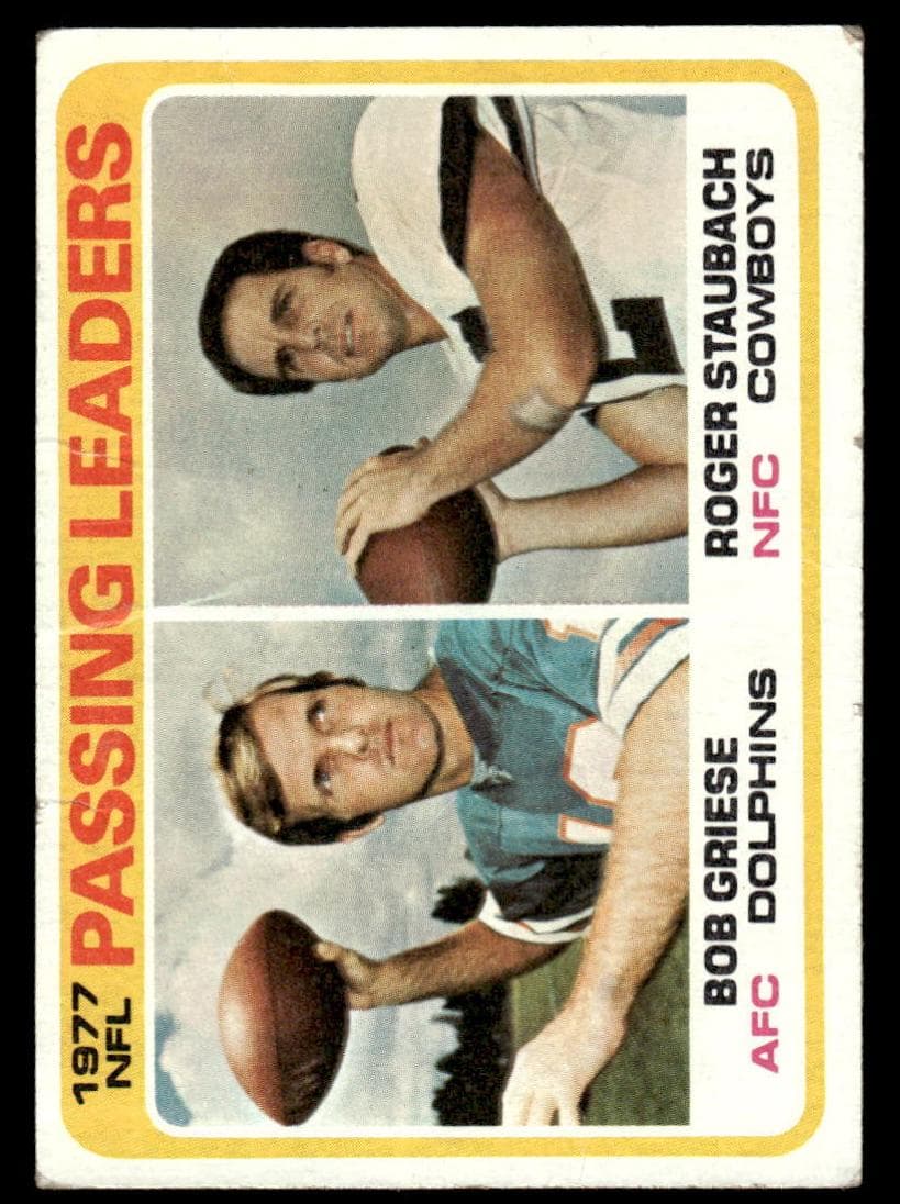 1977 Passing Leaders (Bob Griese / Roger Staubach) #331