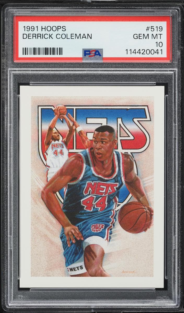 Derrick Coleman 1991 panini Hoops