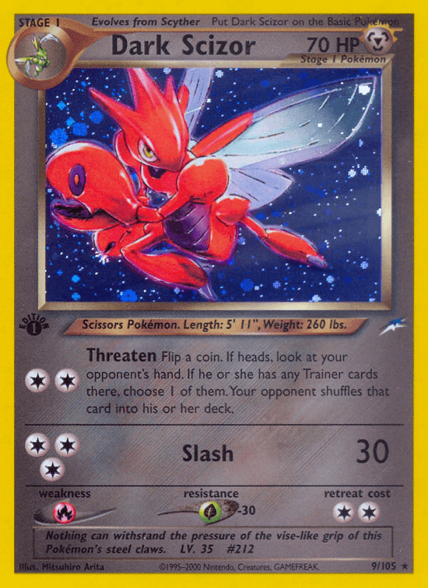 Dark Scizor 2002 Pokemon Neo Destiny