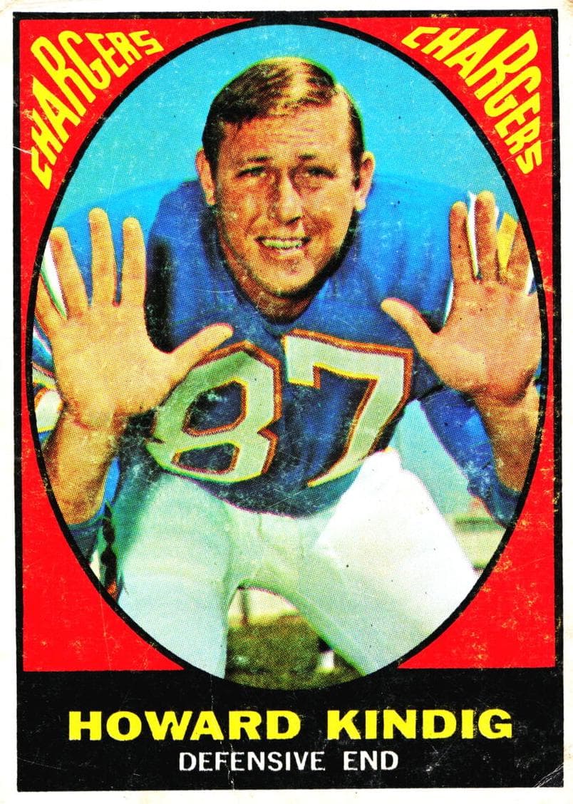 Howard Kindig 1967 topps Topps