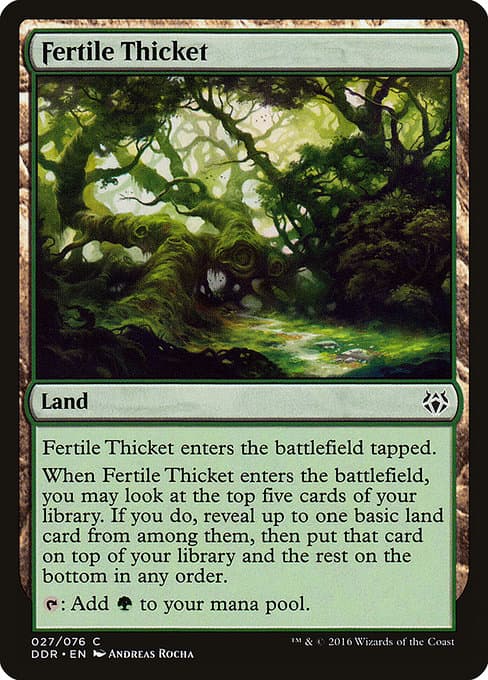 Fertile Thicket 2015 Magic: The Gathering Battle for Zendikar
