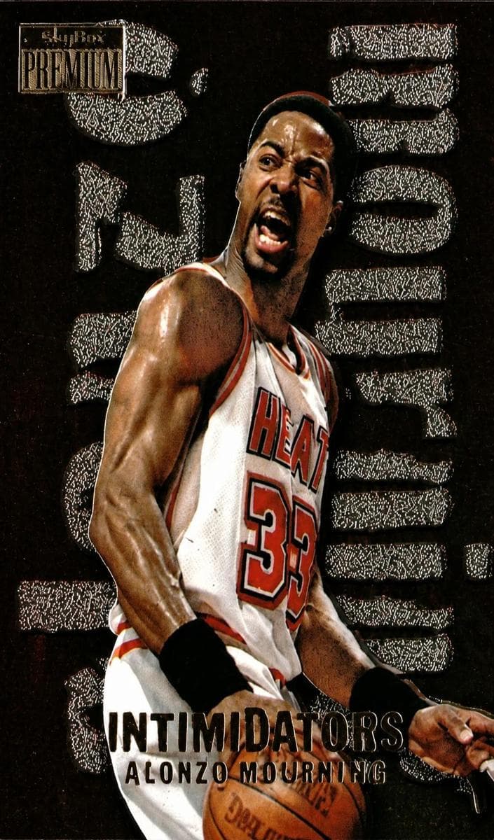 Alonzo Mourning 1996 fleer SkyBox Premium