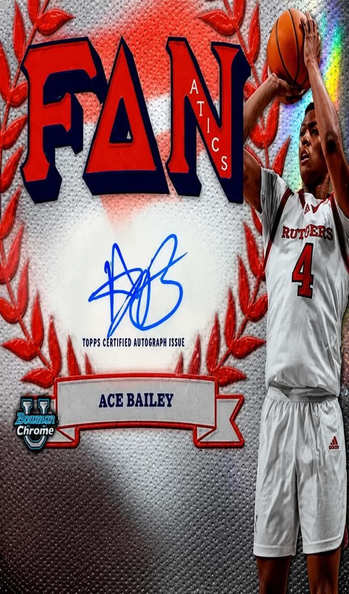 Ace Bailey 2024 bowman Bowman University Chrome