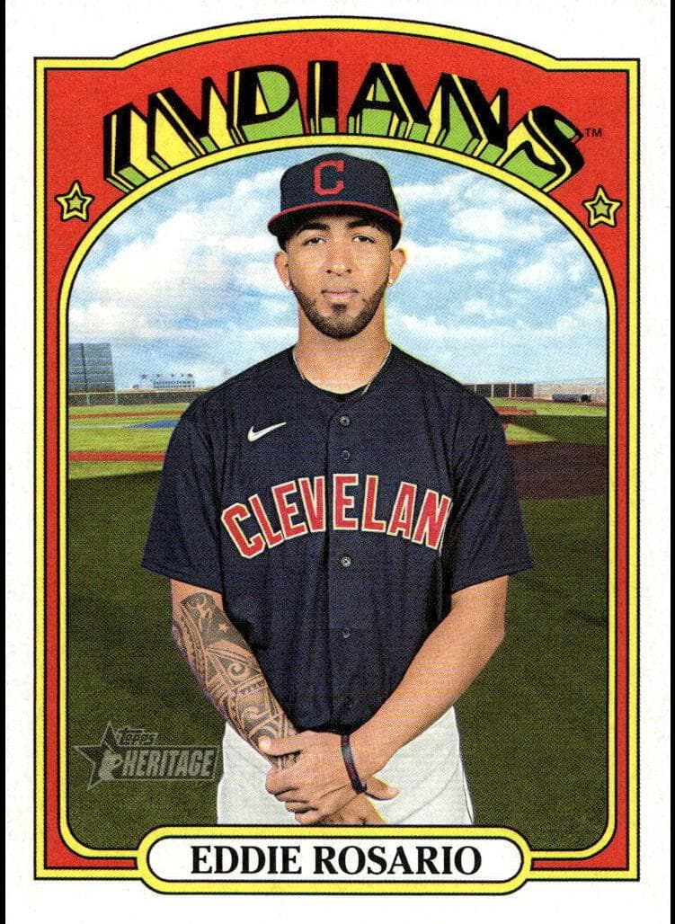 Eddie Rosario 2021 topps Topps Heritage