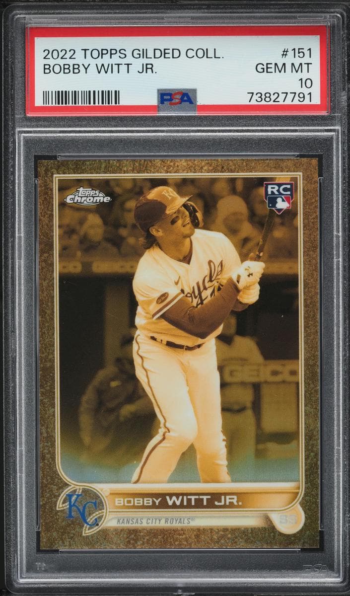Bobby Witt Jr. 2022 topps Topps Gilded Collection