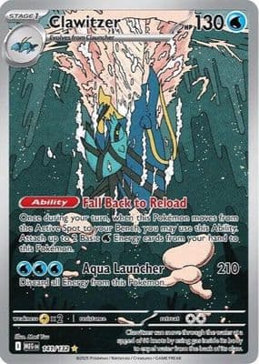 Clawitzer trading card