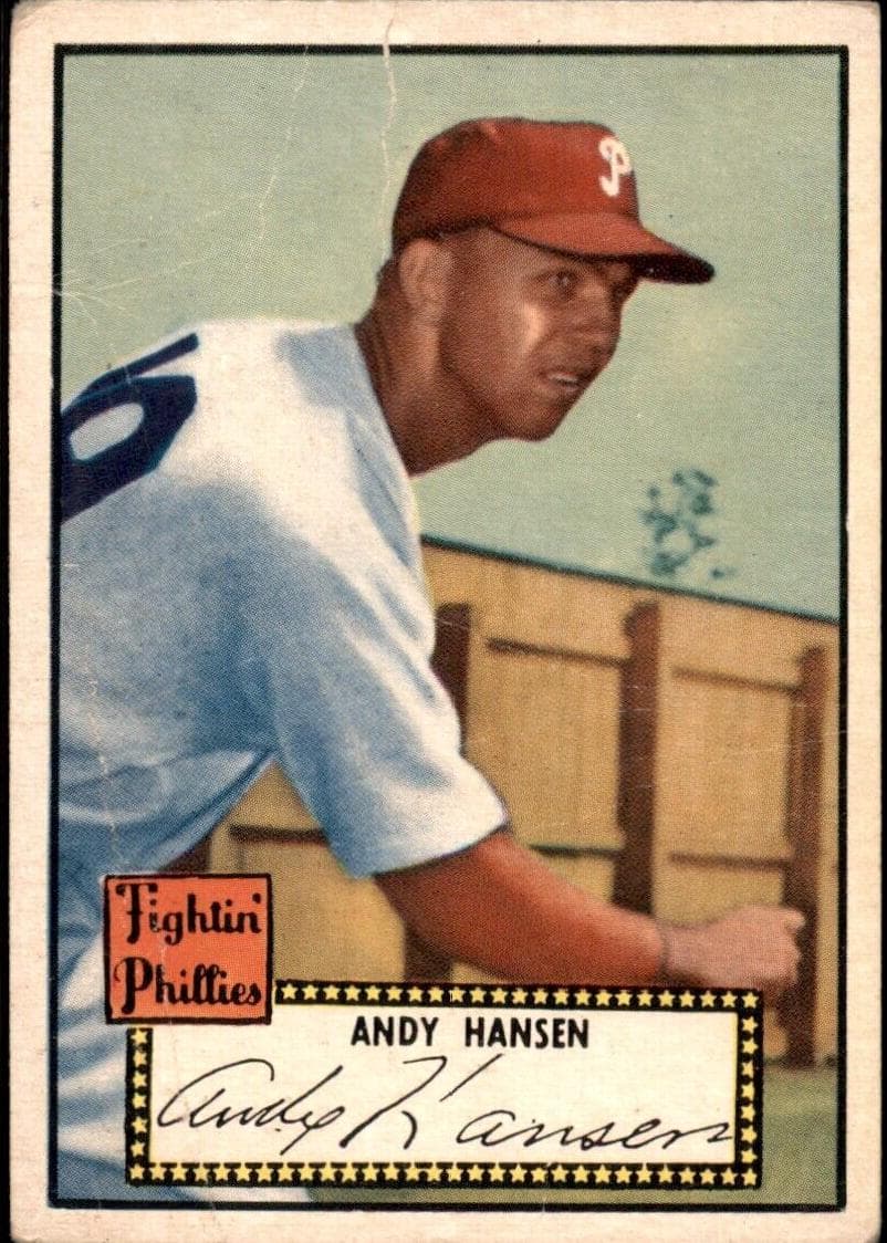 Andy Hansen 1952 topps Topps