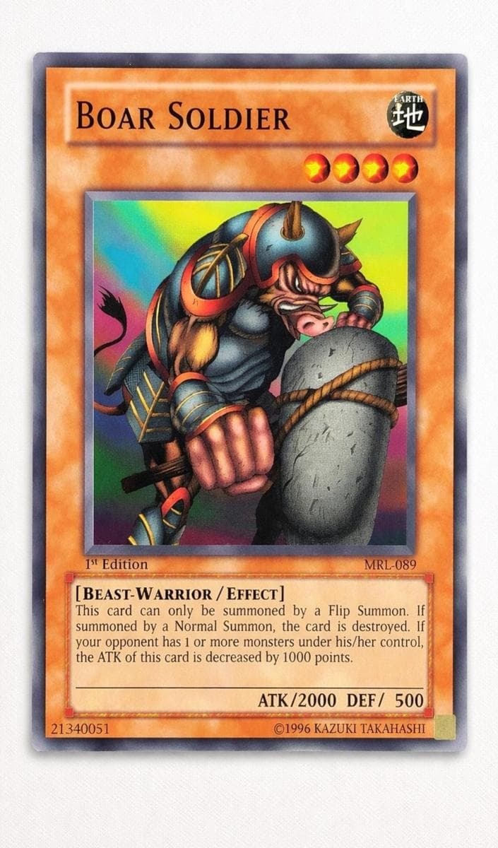 Boar Soldier 2002 Yu-Gi-Oh! Magic Ruler 1st Edition