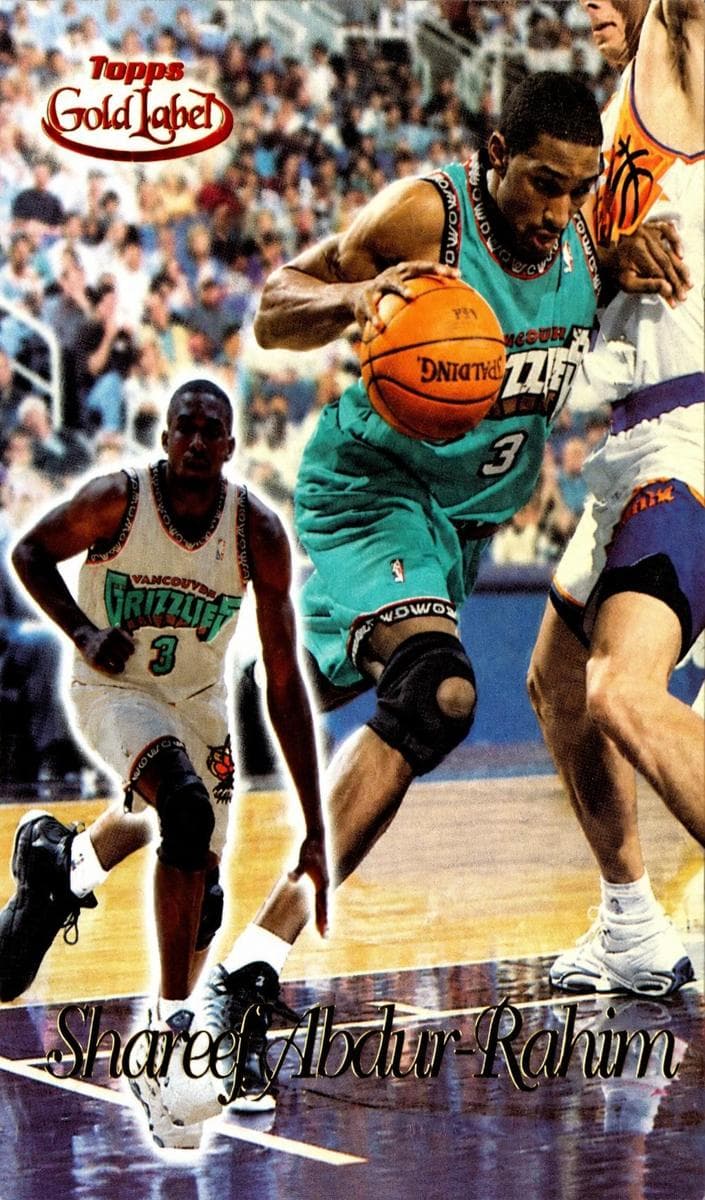 Shareef Abdur-Rahim 1999 topps Topps Gold Label