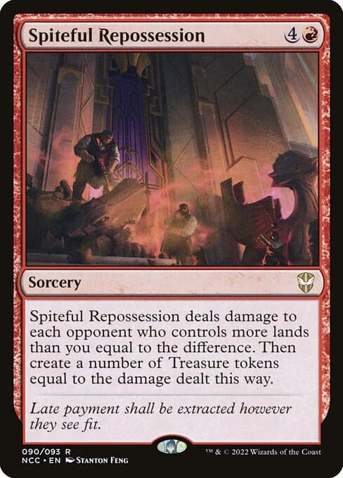 Spiteful Repossession 2022 Magic: The Gathering New Capenna Commander Extended Art