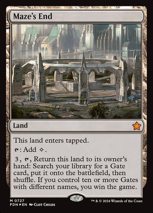 Maze's End 2013 Magic: The Gathering Dragons Maze Foil