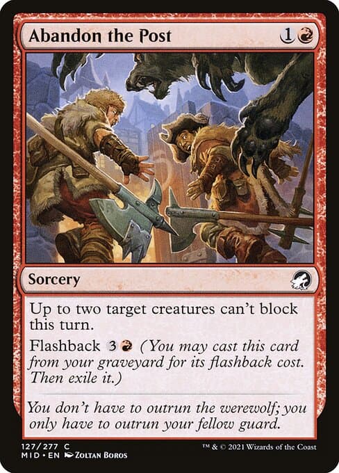 Abandon the Post 2021 Magic: The Gathering Innistrad: Midnight Hunt