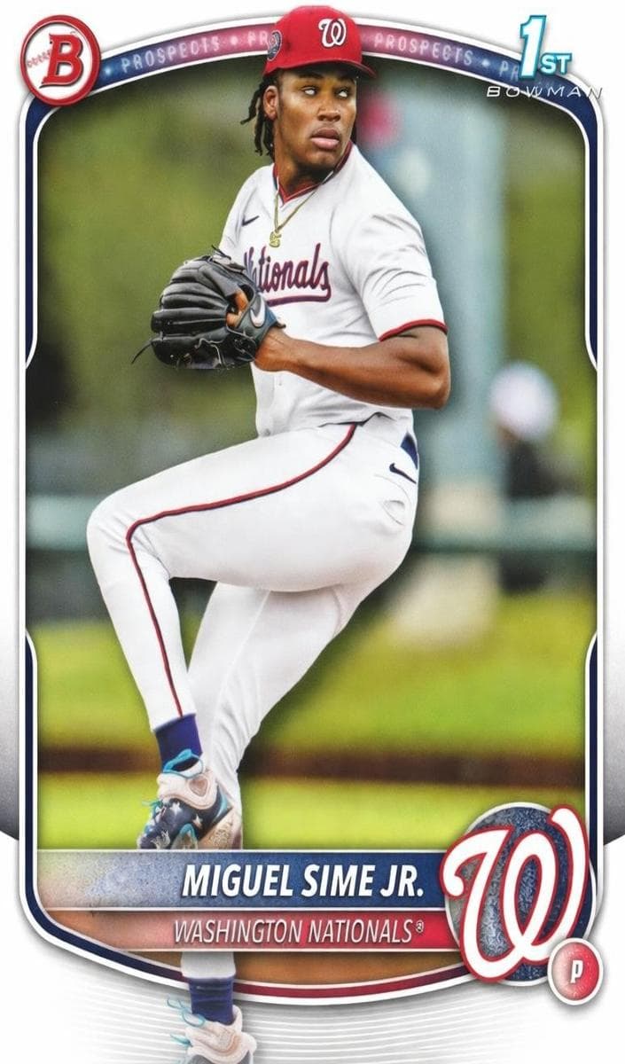 Miguel Sime Jr. trading card