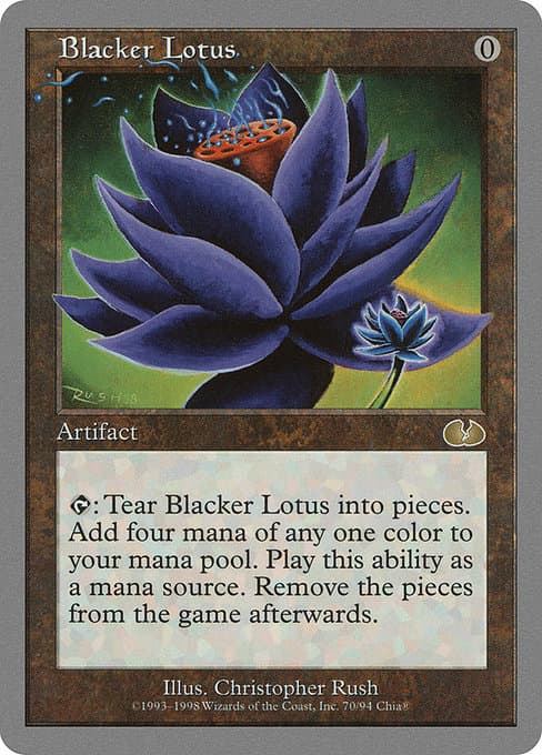Blacker Lotus 1998 Magic: The Gathering