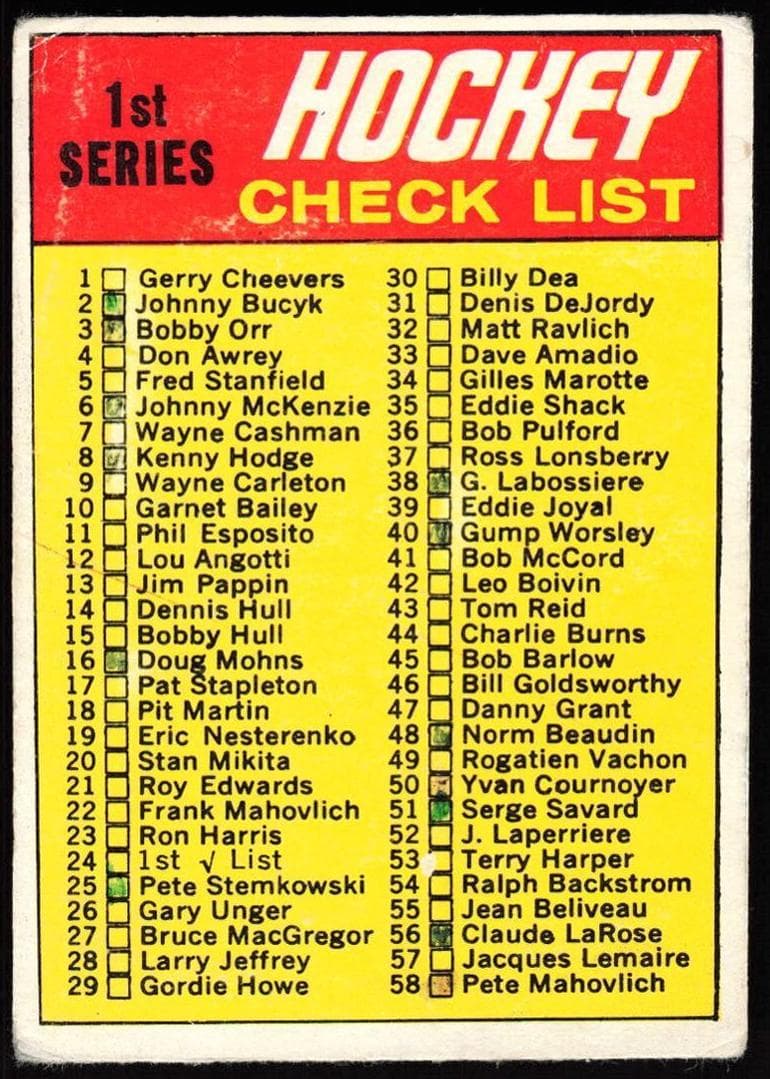 Henri Richard 1970 topps O-Pee-Chee