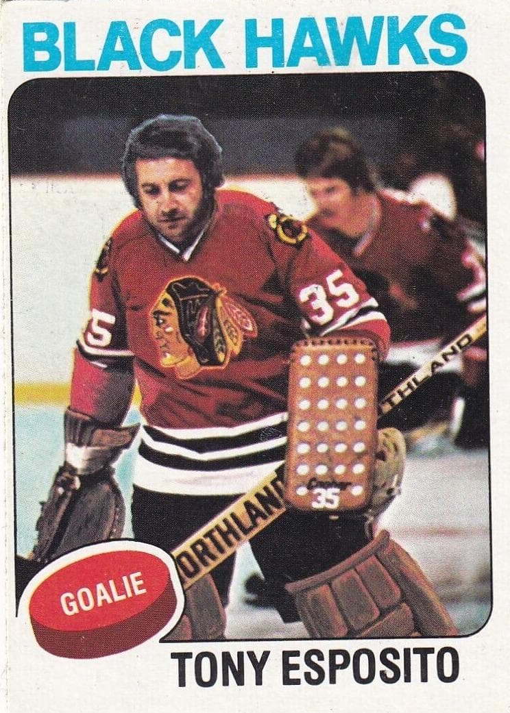 Tony Esposito 1975 topps O-Pee-Chee