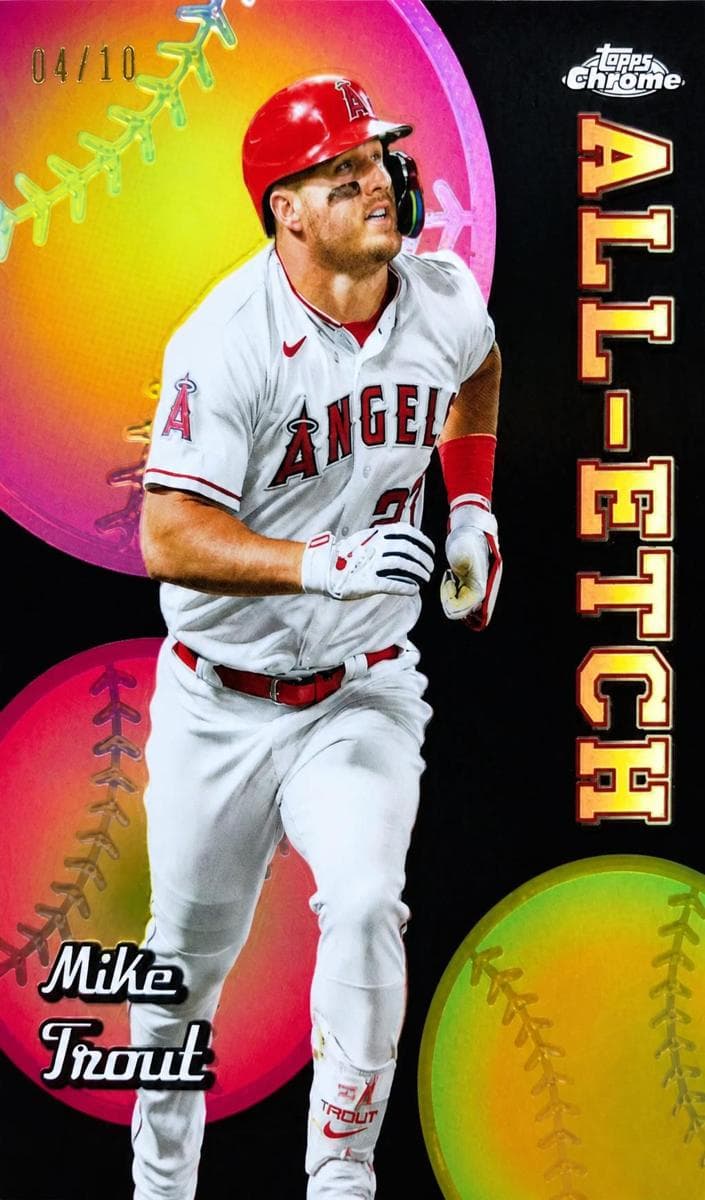 Mike Trout 2024 topps Topps Chrome