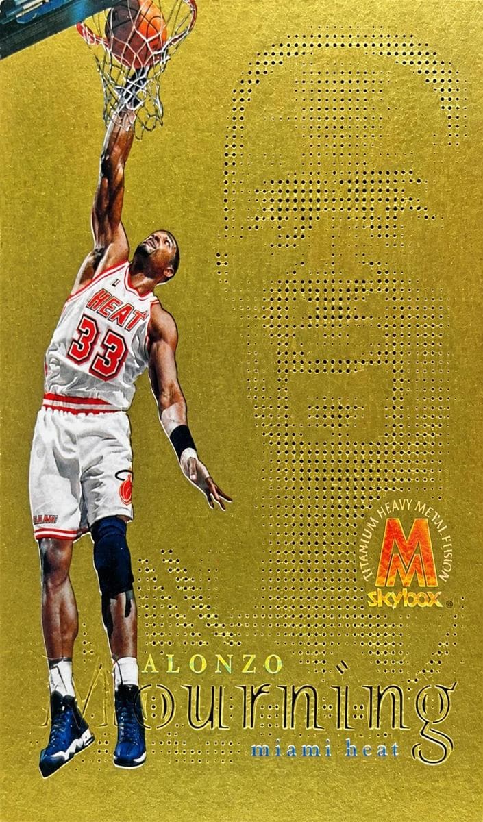 Alonzo Mourning 1998 skybox Molten Metal
