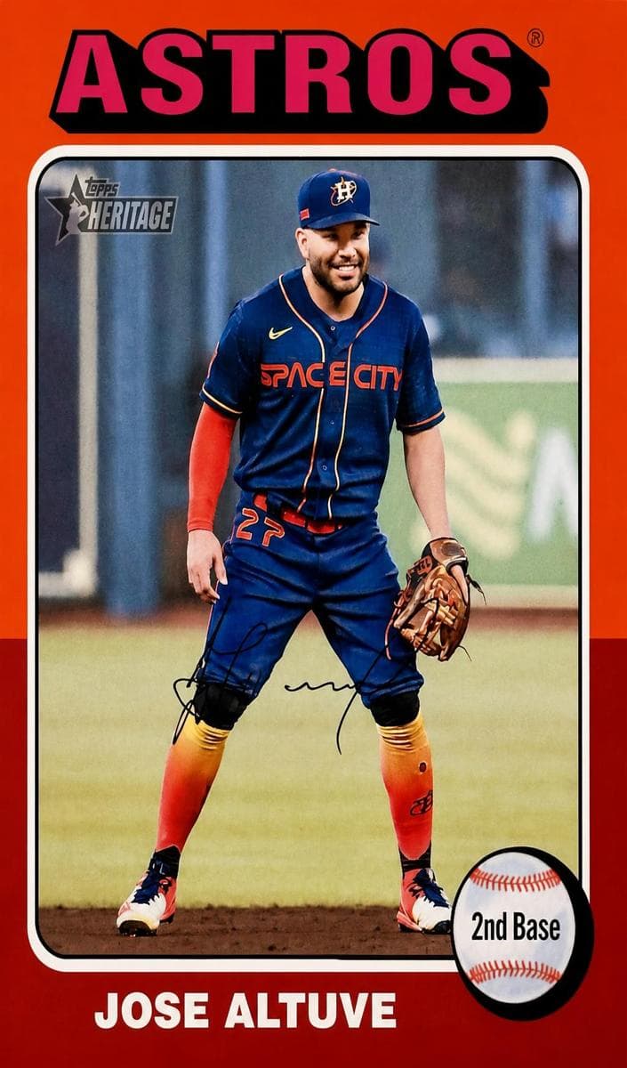 Jose Altuve 2024 topps Topps Heritage