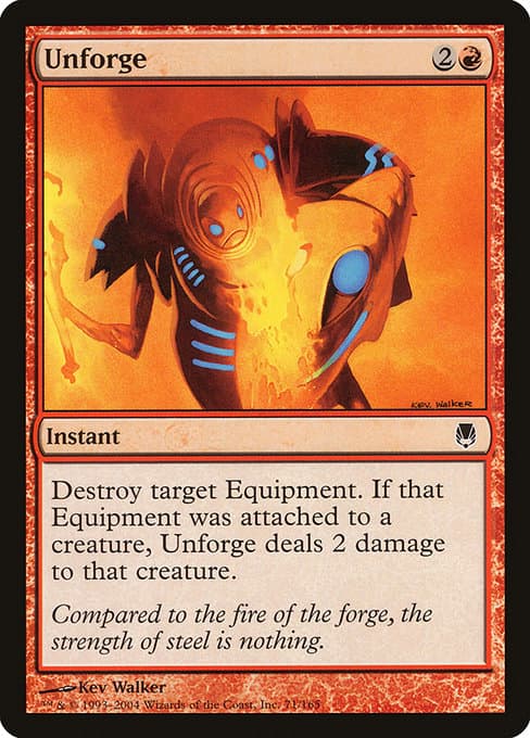 Unforge 2004 Magic: The Gathering Darksteel