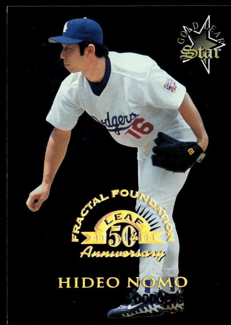 Hideo Nomo 1998 leaf Leaf
