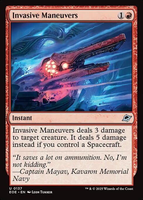 Invasive Maneuvers 2025 Magic: The Gathering Edge of Eternities