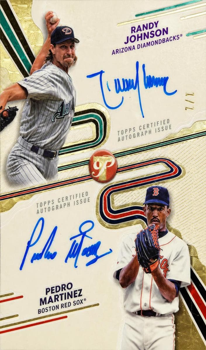 Randy Johnson / Pedro Martinez trading card