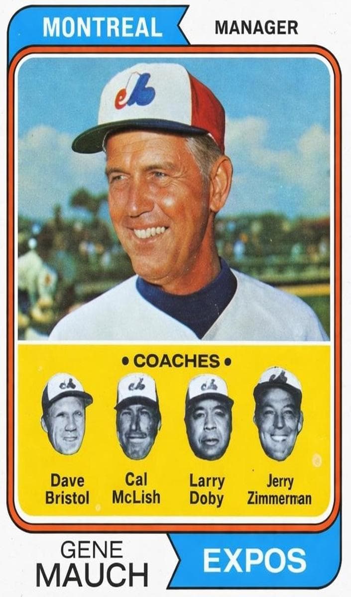 Expos Field Leaders (Gene Mauch / Larry Doby / Jerry Zimmerman / Dave Bristol / Cal McLish) #531