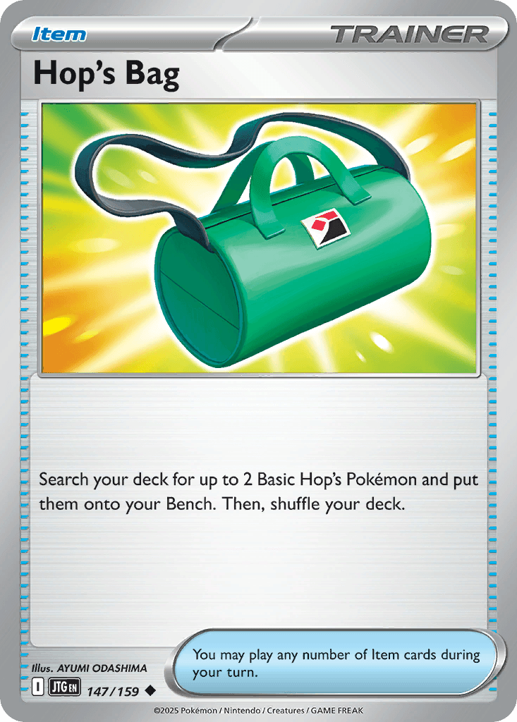 Hop's Bag 2025 Pokemon