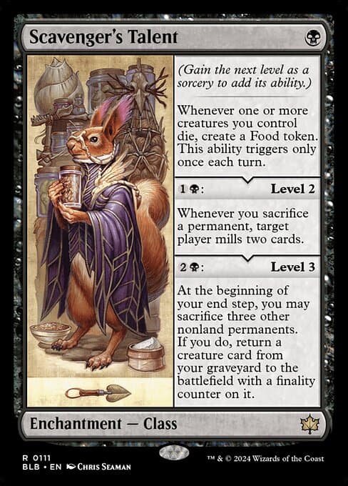 Scavenger's Talent 2024 Magic: The Gathering Bloomburrow
