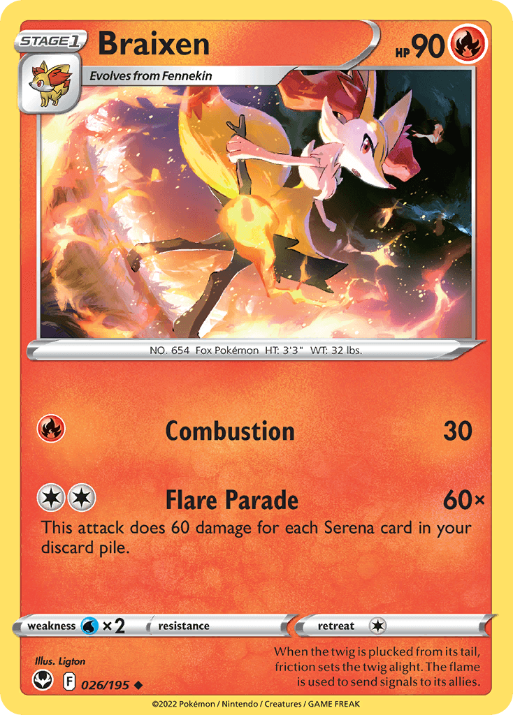 Braixen 2022 Pokemon