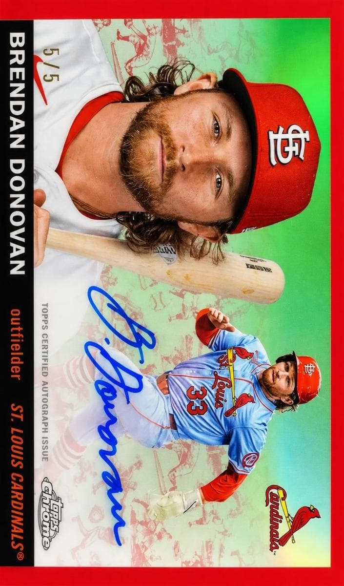 Brendan Donovan 2025 topps Topps Chrome Platinum