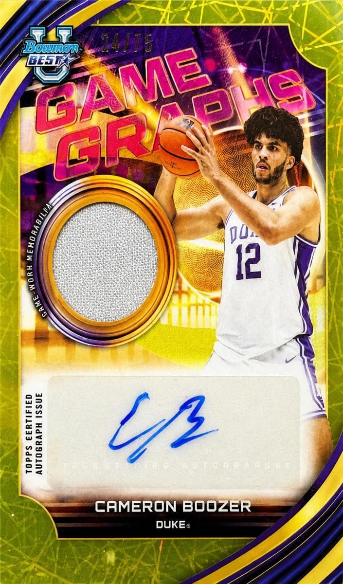 Cameron Boozer trading card
