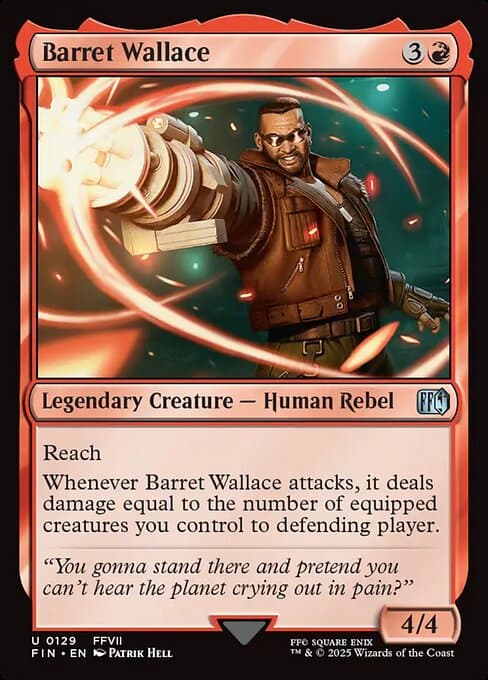 Barret Wallace 2025 Magic: The Gathering Final Fantasy Extended Art