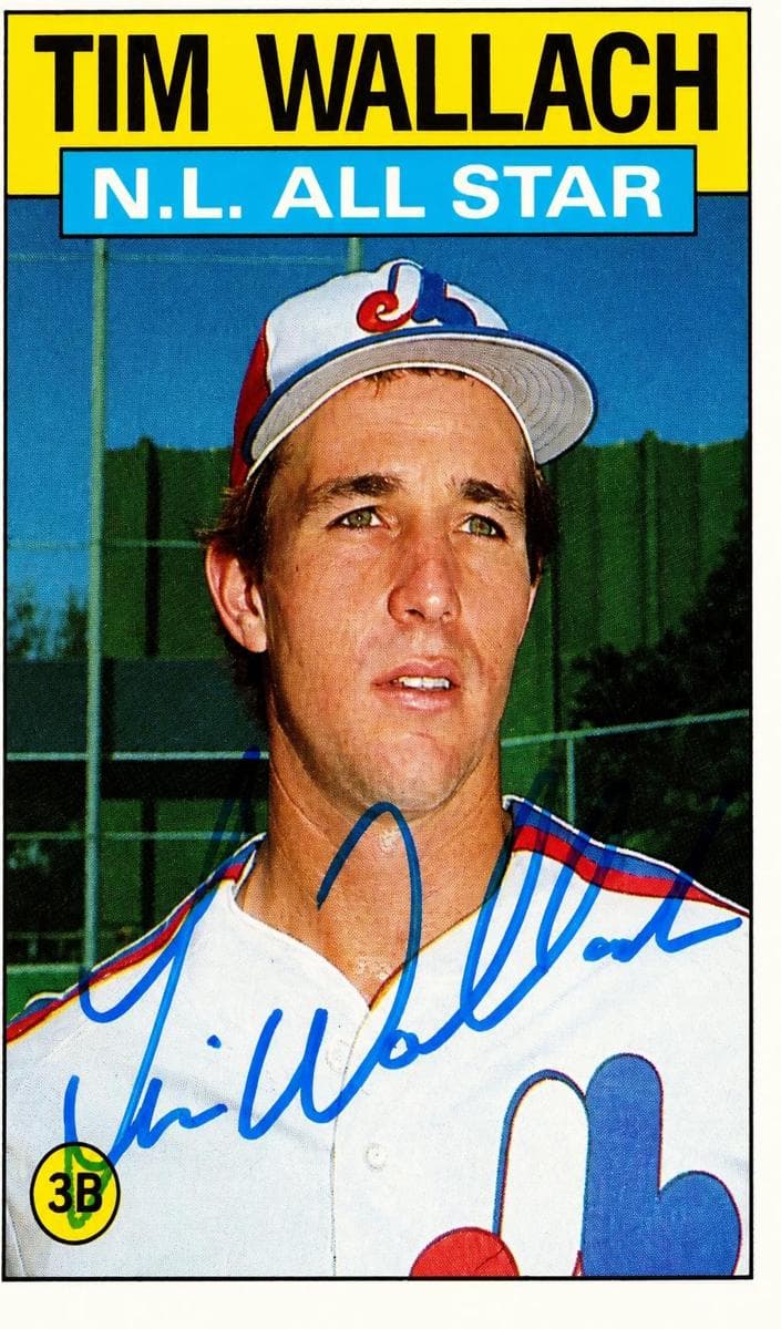 Tim Wallach 1986 topps All-star