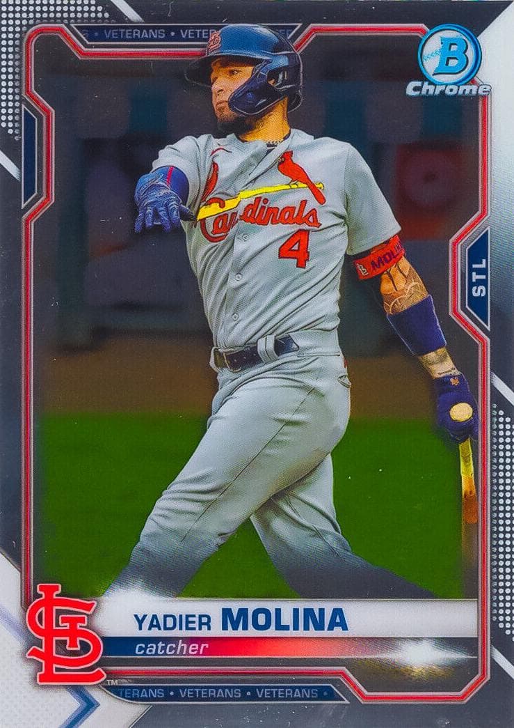 Yadier Molina 2021 bowman Bowman Chrome