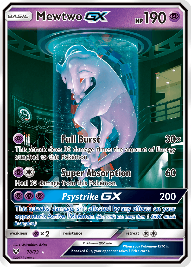 Mewtwo GX 2017 Pokemon