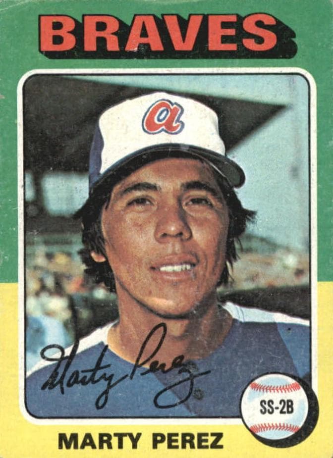 Marty Perez 1975 topps Topps