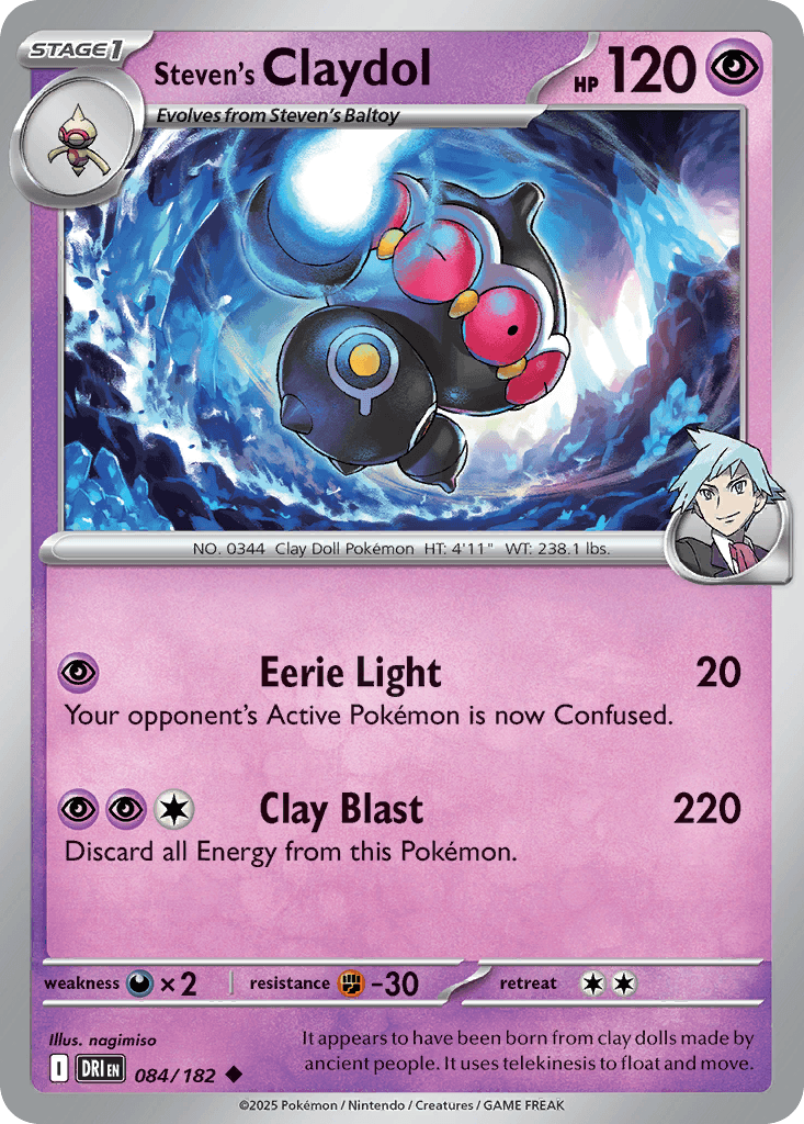 Steven's Claydol 2025 Pokemon