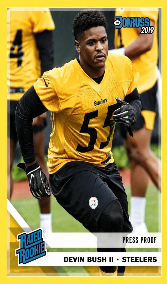 Devin Bush II 2019 panini Panini Plates & Patches