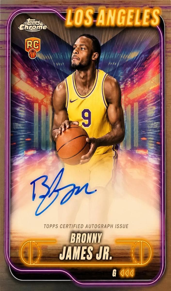 Bronny James Jr. 2024 topps Topps Chrome