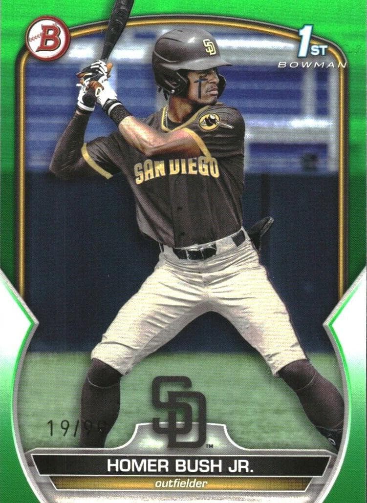 Homer Bush Jr. 2023 bowman Bowman Draft