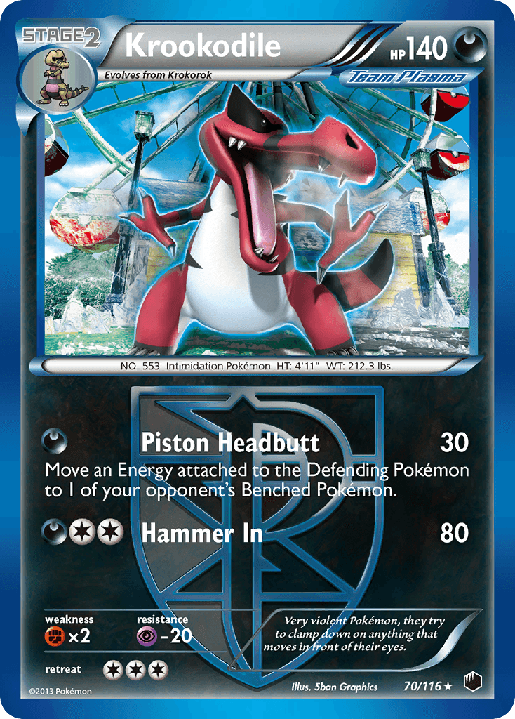 Krookodile 2013 Pokemon Plasma Freeze
